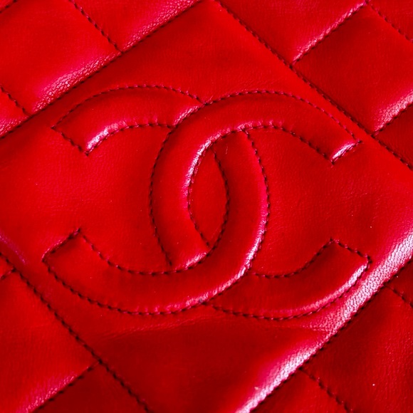 Authentic Chanel Vintage Rectangle Flap Tassel Handbag - Picture 2 of 12